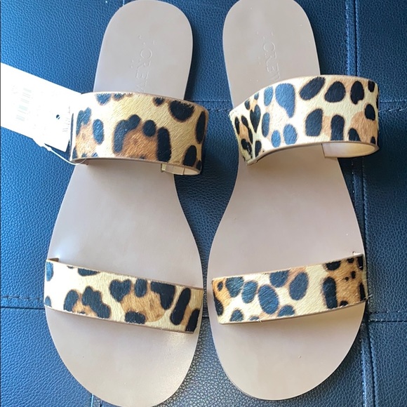J. Crew Shoes - J CREW Leopard Sandal
